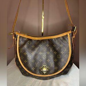 Louis Vuitton Tulum Handbag Monogram Canvas GM Brown